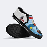 Jaws Movie Retro Print - Slip On Shoes