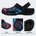 Neon Stitch Mask - Fur Lined Slippers/Sandals