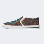 Unisex Skull Graffiti Art Print - Slip On Shoes