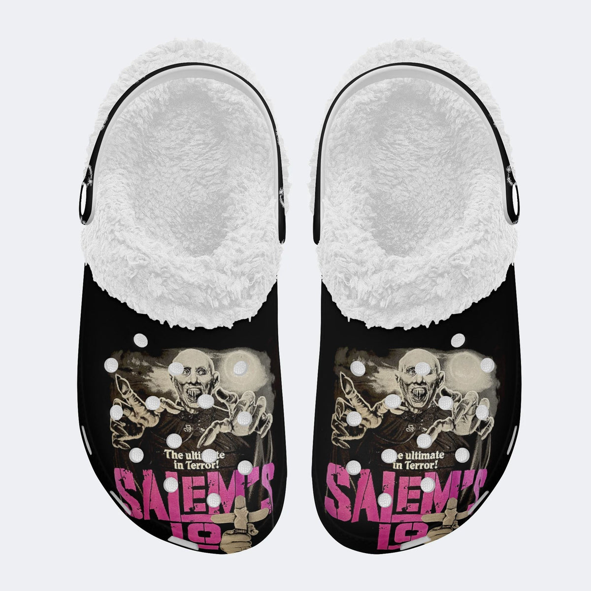 Unisex Salems Lot Print - Fur Lined Slippers/Sandals