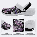 Unisex Devil Art Print - Fur Lined Slippers/Sandals