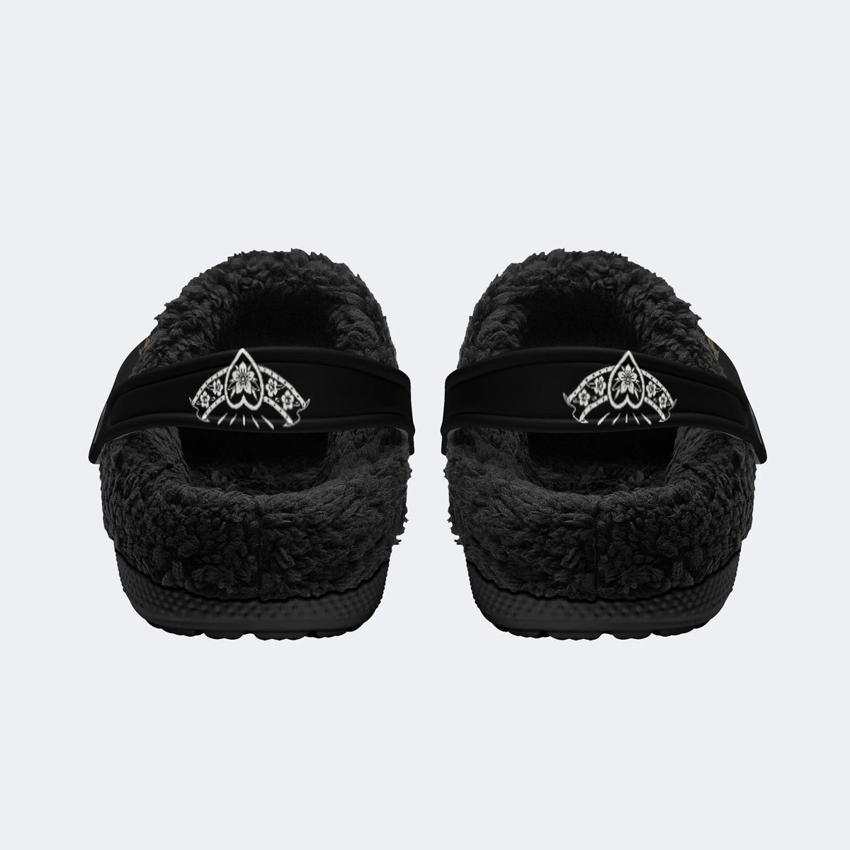 Skull Art Print - Fur Lined Slippers/Sandals