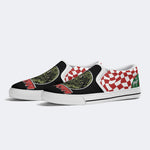 Horror Movie Vintage Print - Slip On Shoes