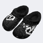Skull Splash - Fur Lined Slippers/Sandals