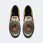 Retro Black Panther Print - Slip On Shoes