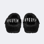 Horror Movie Vintage Print - Fur Lined Slippers