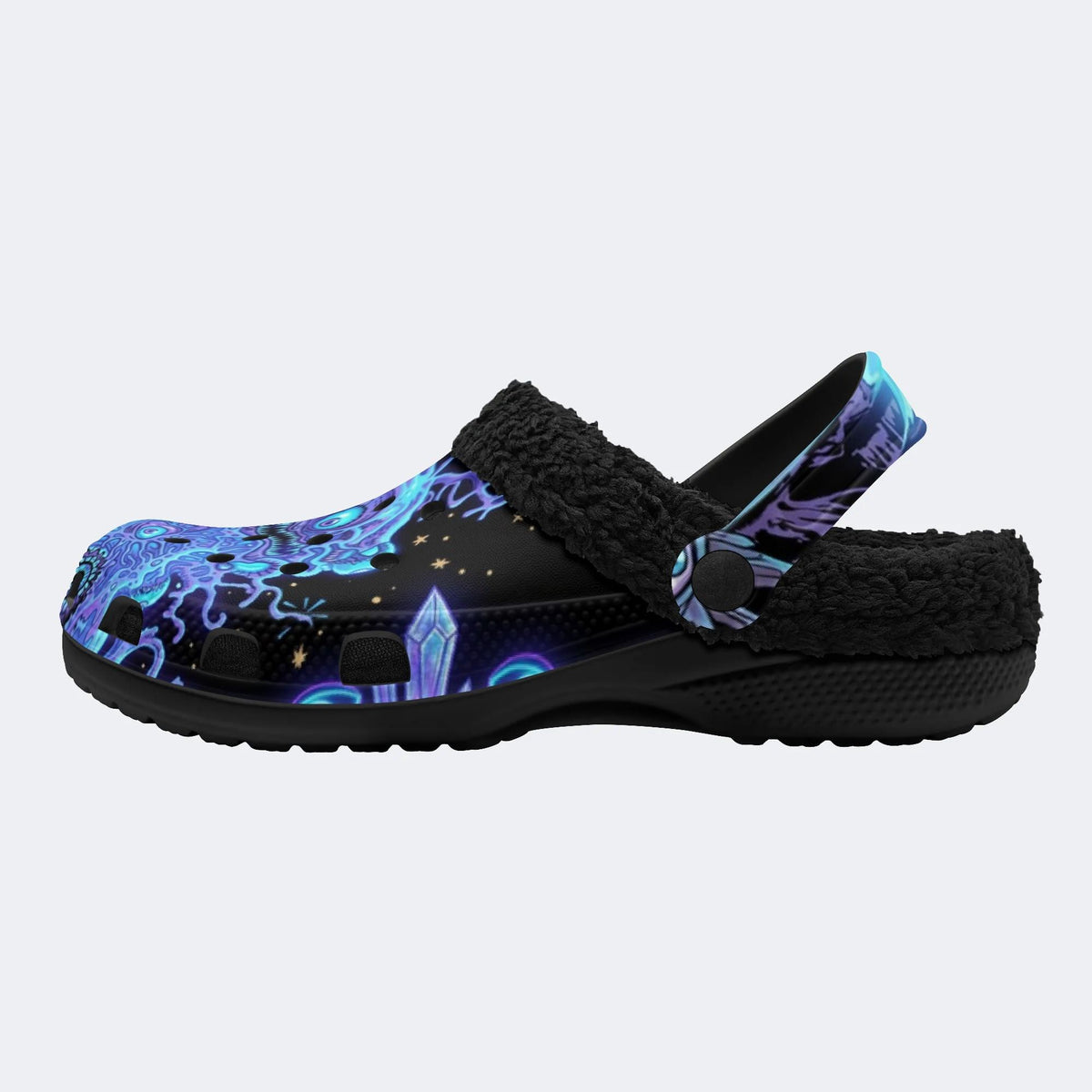 Neon Tentacle Monster - Fur Lined Slippers/Sandals