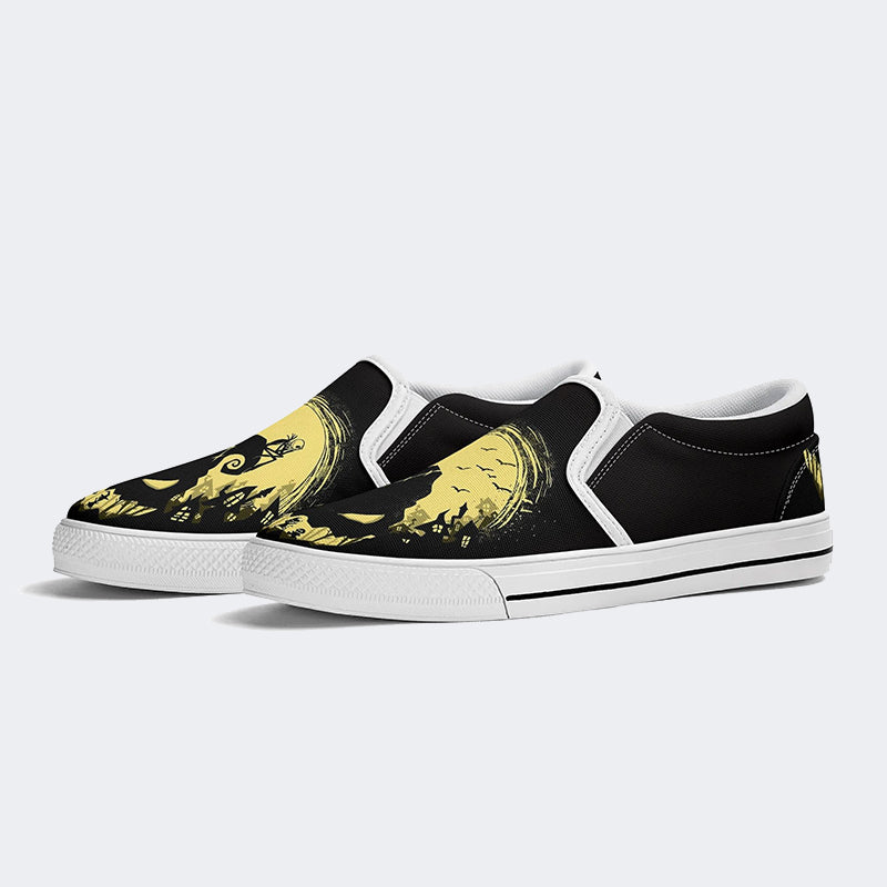 Halloween Art Casaul Print - Slip On Shoes