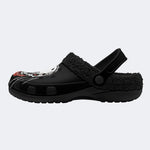 Blood Mouth Bat Skull - Fur Lined Slippers/Sandals