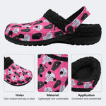 Pink Vampire Coffin - Fur Lined Slippers/Sandals