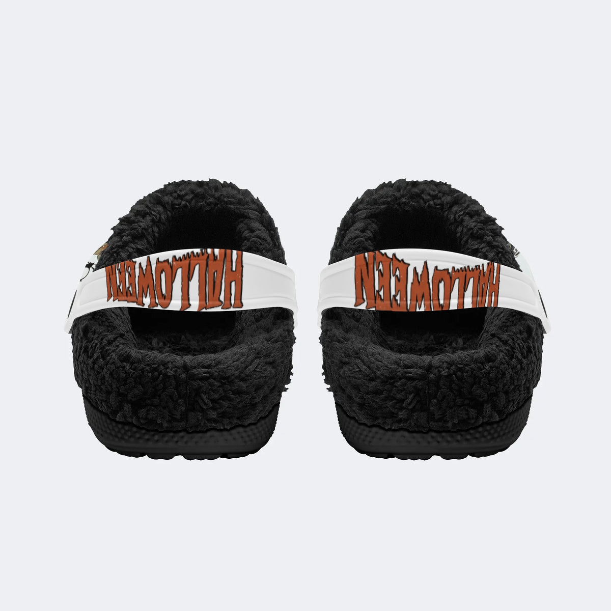 Halloween Horror Print - Fur Lined Slippers