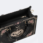 Pumpkin Rose Print Handbag Factory Direct Sales
