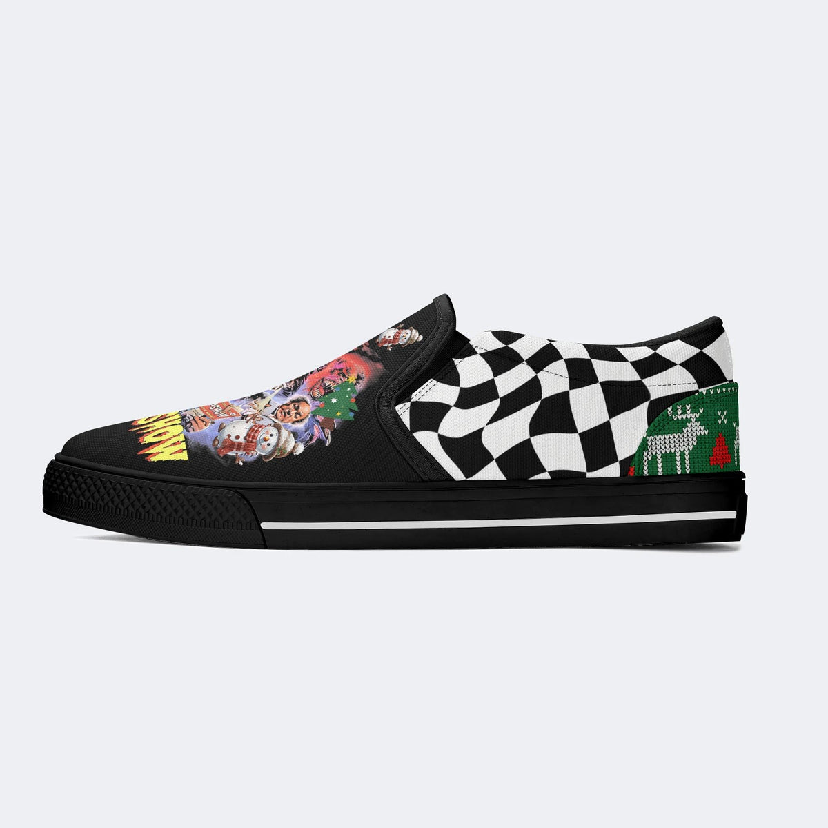 Unisex Horror Movies Print - Slip On Shoes