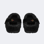 Rock Music Skull Art Print - Fur Lined Slippers/Sandals