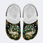 Trust No One Snake Print - Fur Lined Slippers/Sandals