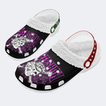 Unisex Horror Movie Graphic Print - Fur Lined Slippers/Sandals