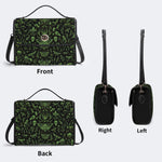 Death Moth And Animal Skeleton - Leather Satchel Bag