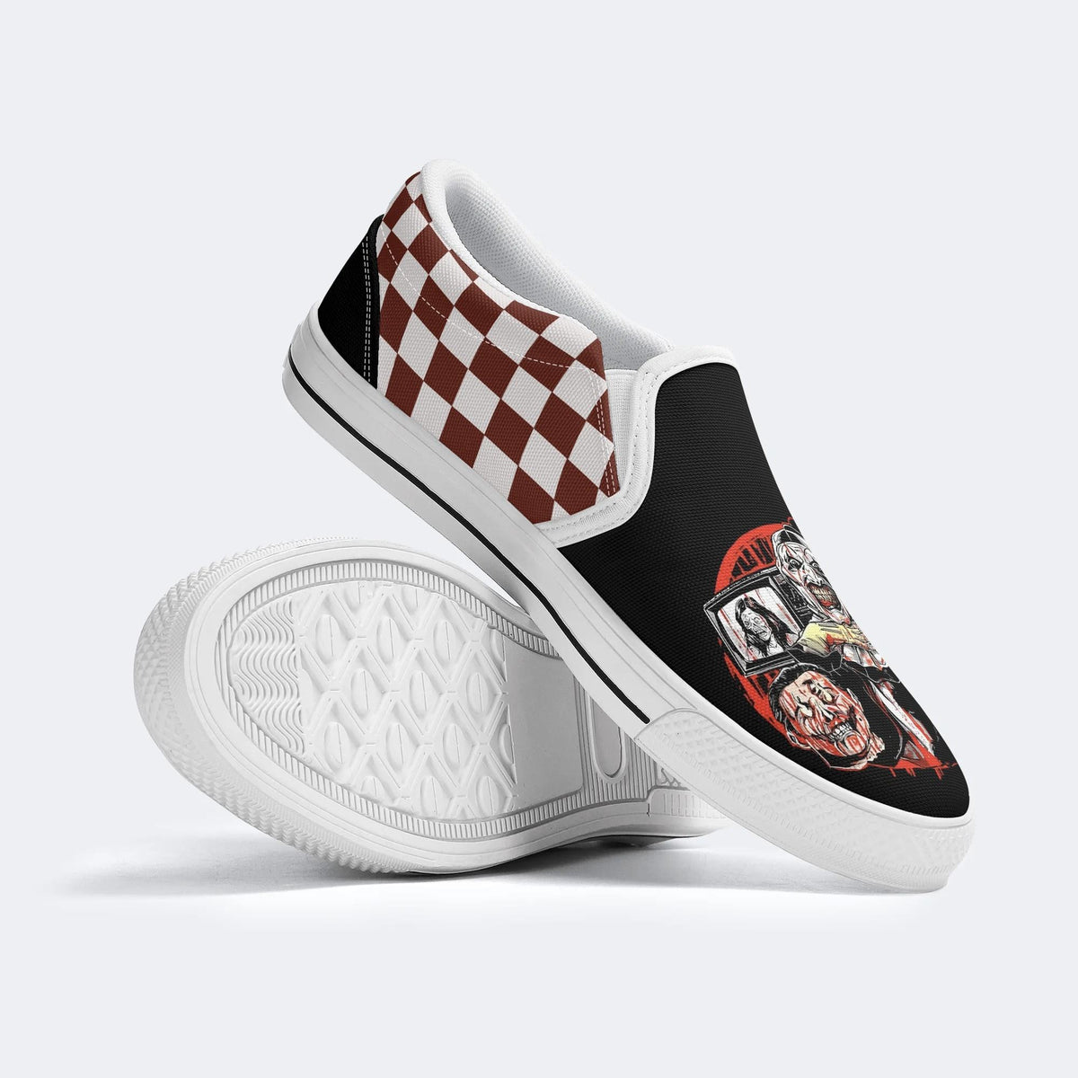 PersonalizedName Horror Print - Slip On Shoes