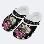 Unisex Salems Lot Print - Fur Lined Slippers/Sandals