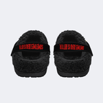 Unisex Retro PET SEMATARY Print - Fur Lined Slippers/Sandals