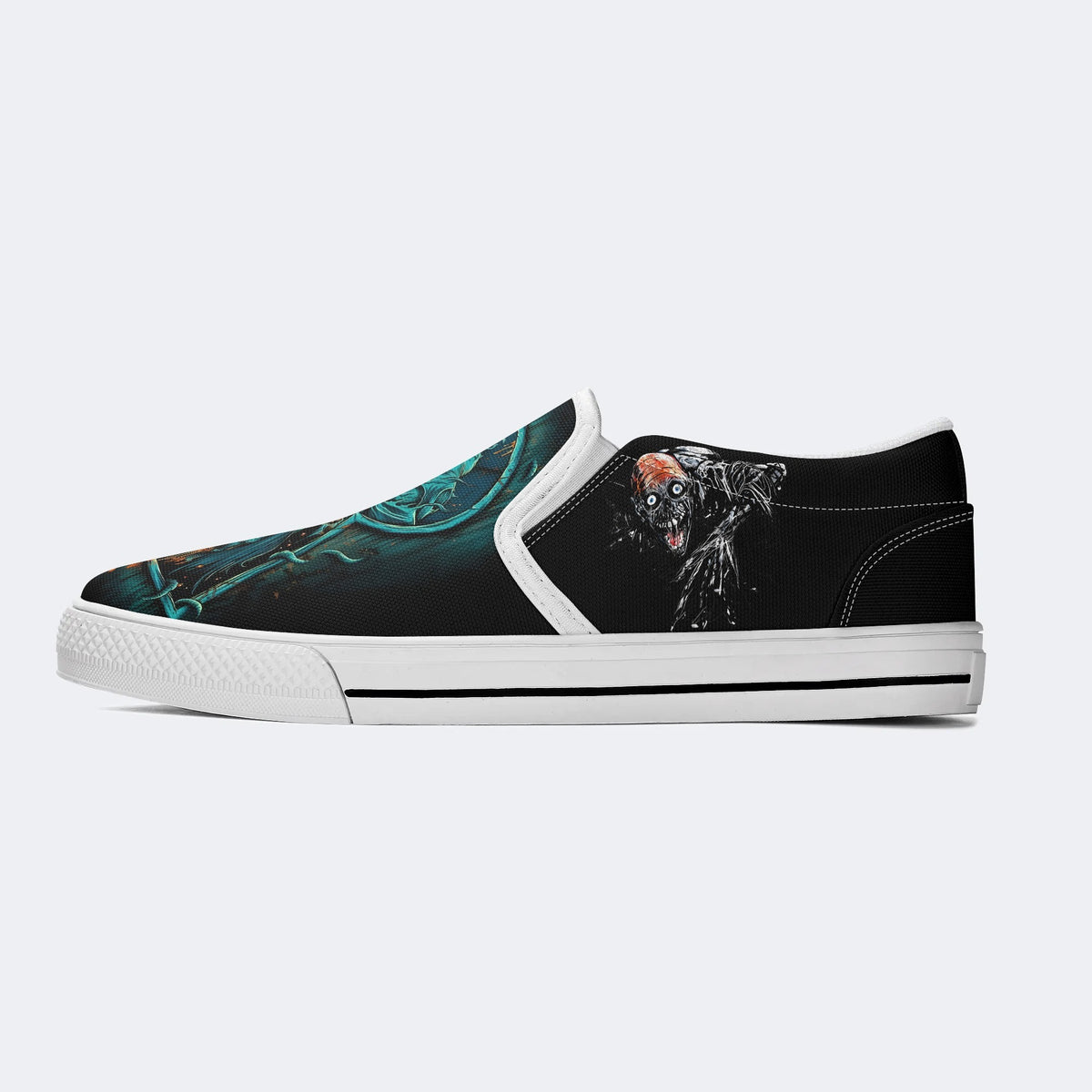 Zombie Art Printed - Slip On Shoes