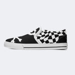 Unisex Skull Print - Slip On Shoes