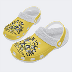 Staten Island Killer Bees Print - Fur Lined Slippers/Sandals