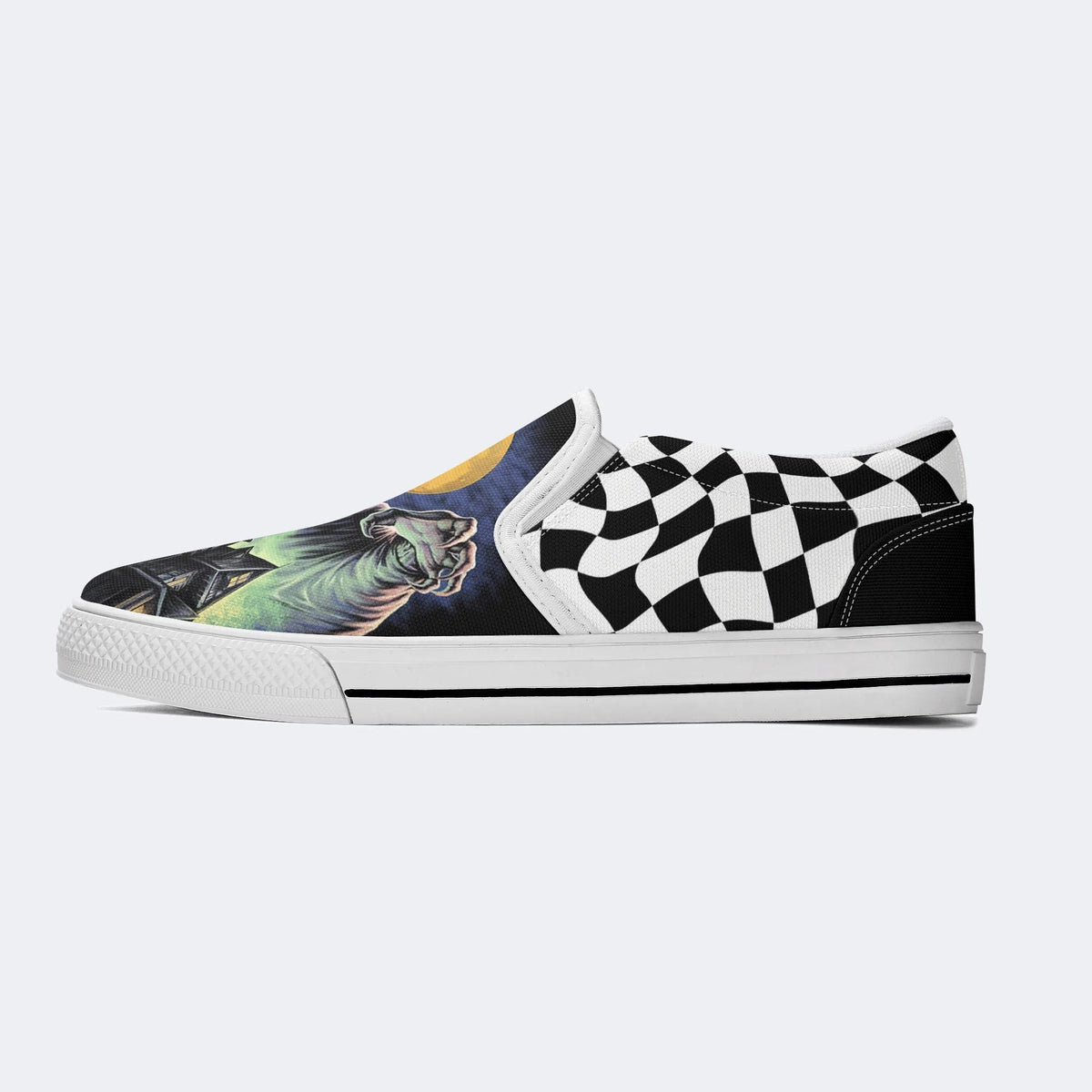 Halloween Horror Movies Print - Slip On Shoes