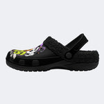 Pumpkin Ghost Skull - Fur Lined Slippers/Sandals