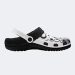 Gothic Ghost Bow - Fur Lined Slippers/Sandals