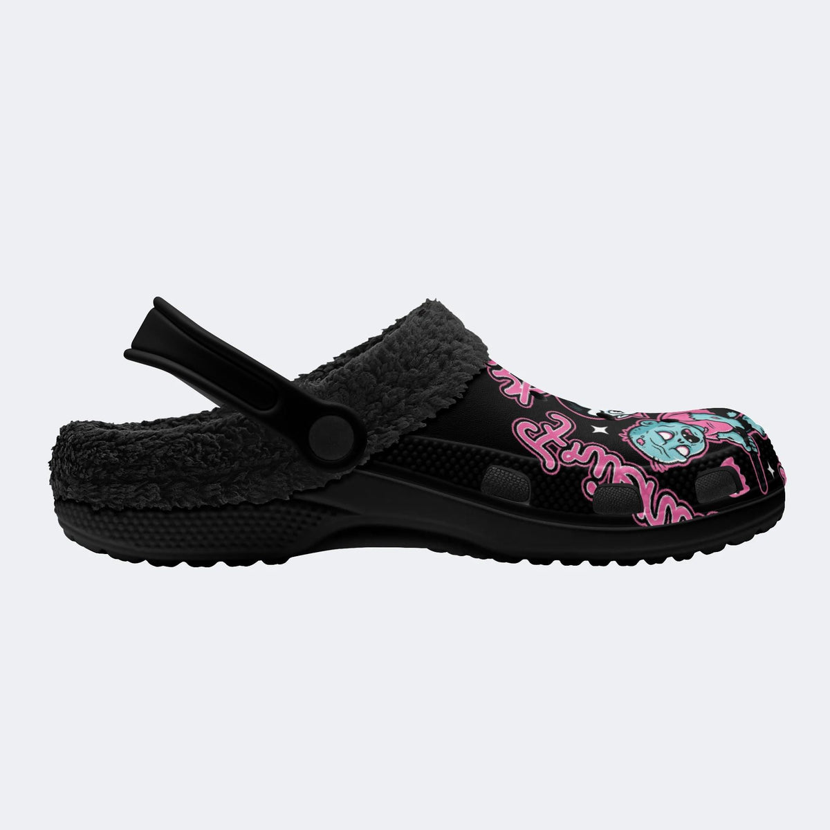 Gothic Broom Monsters - Fur Lined Slippers/Sandals