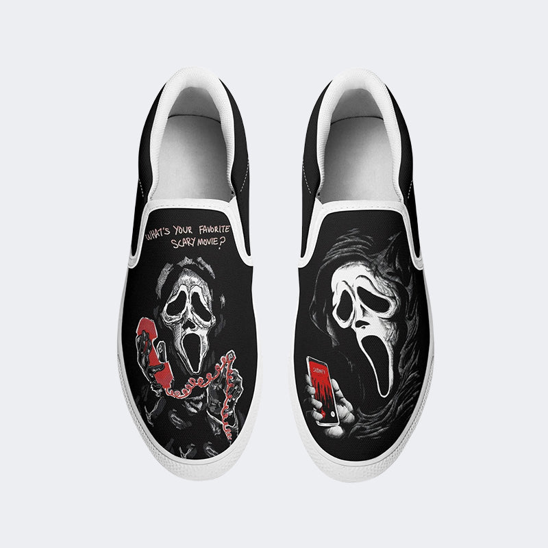 Scream The Grim Reaper Is Coming - Slip On Shoes