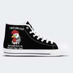 Unisex Bad Chicken Print - High Top aus Canvas