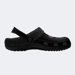 Punk Headphone Dinosaur - Fur Lined Slippers/Sandals