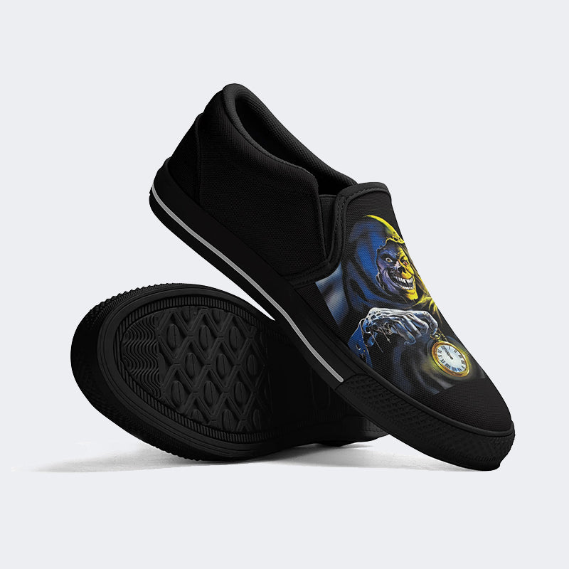 Horror Movie Vintage Graphic Print - Slip On Shoes