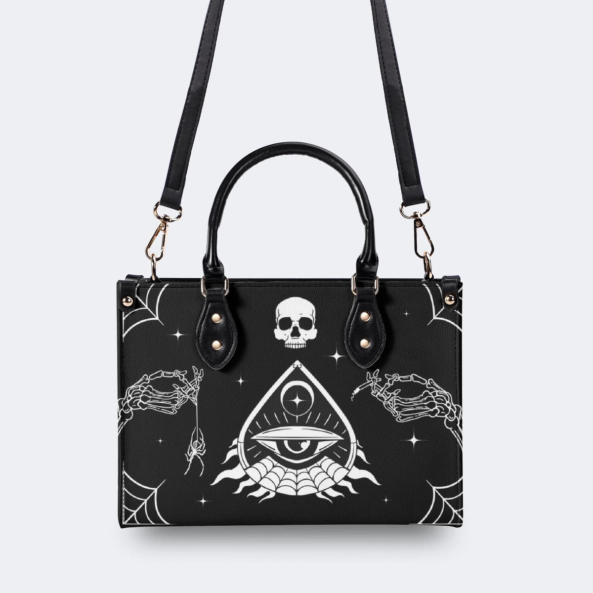 Retro Ghost Eye - Leather Handbag