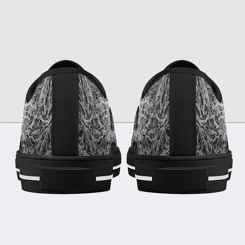 Cover for Caecus Skull Low Top Canvas Shoes