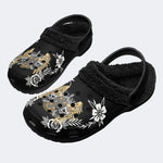 Grunge Skull Skull - Fur Lined Slippers/Sandals