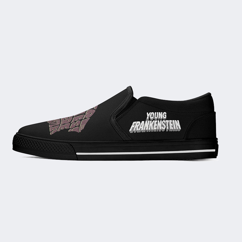 There Wolf There Castle Print - Slip On Shoes