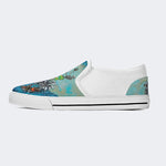 Unisex Skull&Shark Art Print - Slip On Shoes