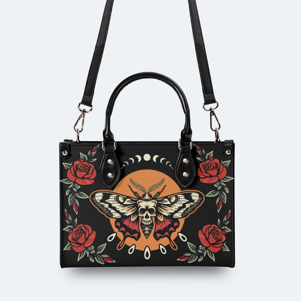 Rose Death Moth Art Print - Handbag