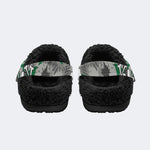 Gothic Camo Skull - Fur Lined Slippers/Sandals
