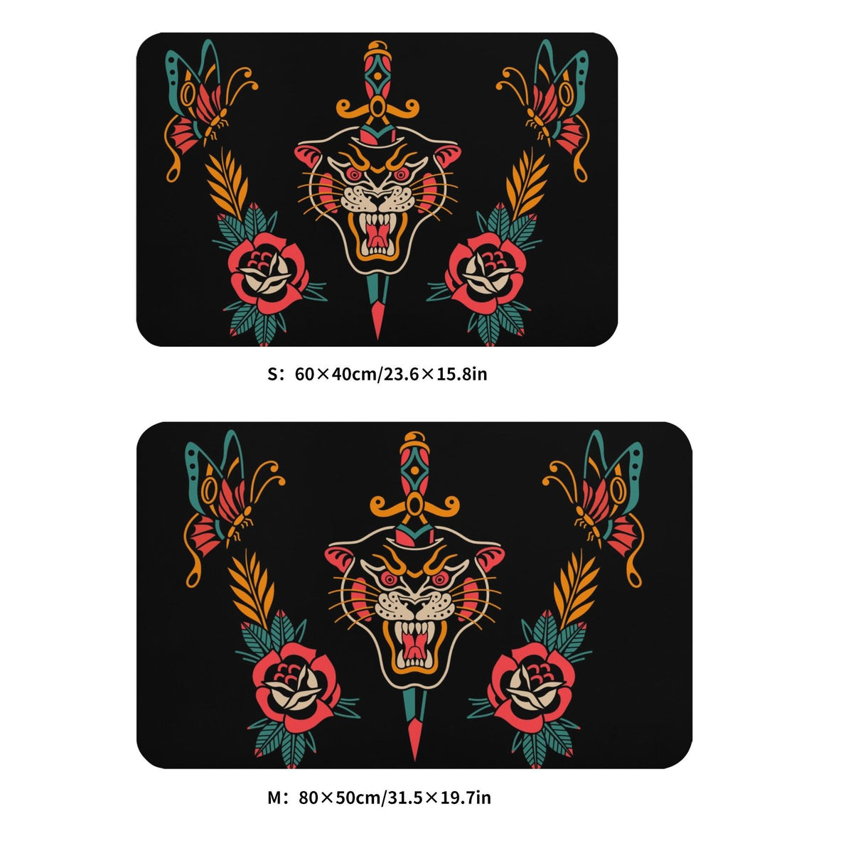 Unisex Tiger Print - Foot Pad