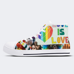 Pride Month High Top Canvas Shoes