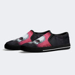 Unisex Skull Graphic Print - Slip On Shoes