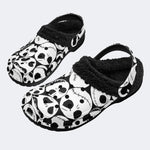 Jack Skellington Faces - Fur Lined Slippers/Sandals