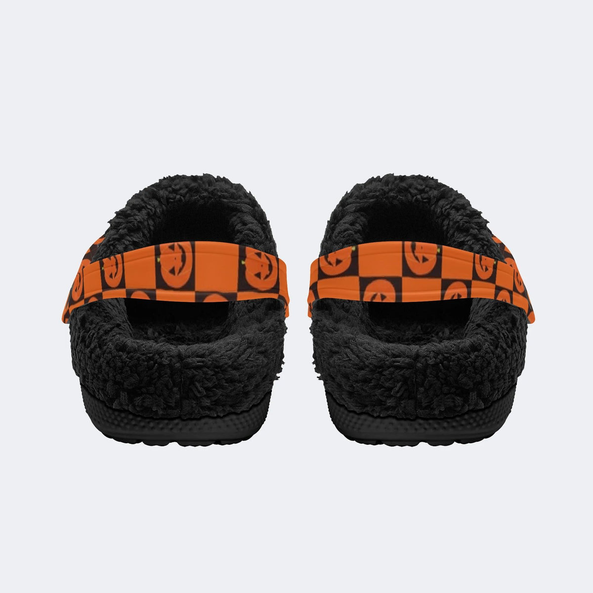 Gothic Jack Lantern - Fur Lined Slippers/Sandals