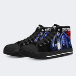 Horror Movie Vintage Graphic Print - High Top Canvas