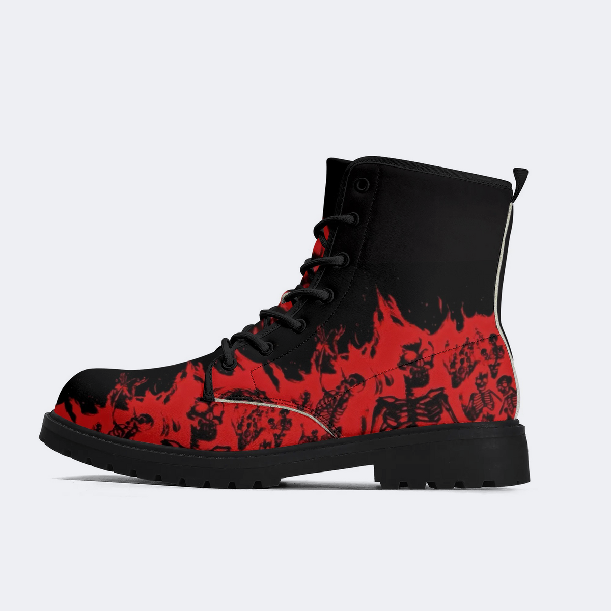 Unisex Fire Skull - Boots