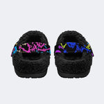 Punk Skeleton - Fur Lined Slippers/Sandals